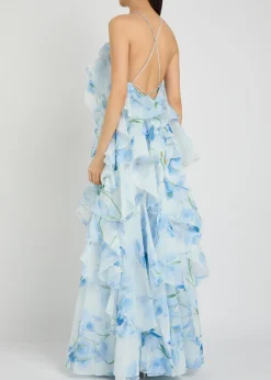 Pandorea ruffled chiffon maxi dress