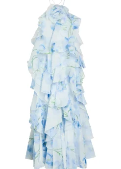 Pandorea ruffled chiffon maxi dress