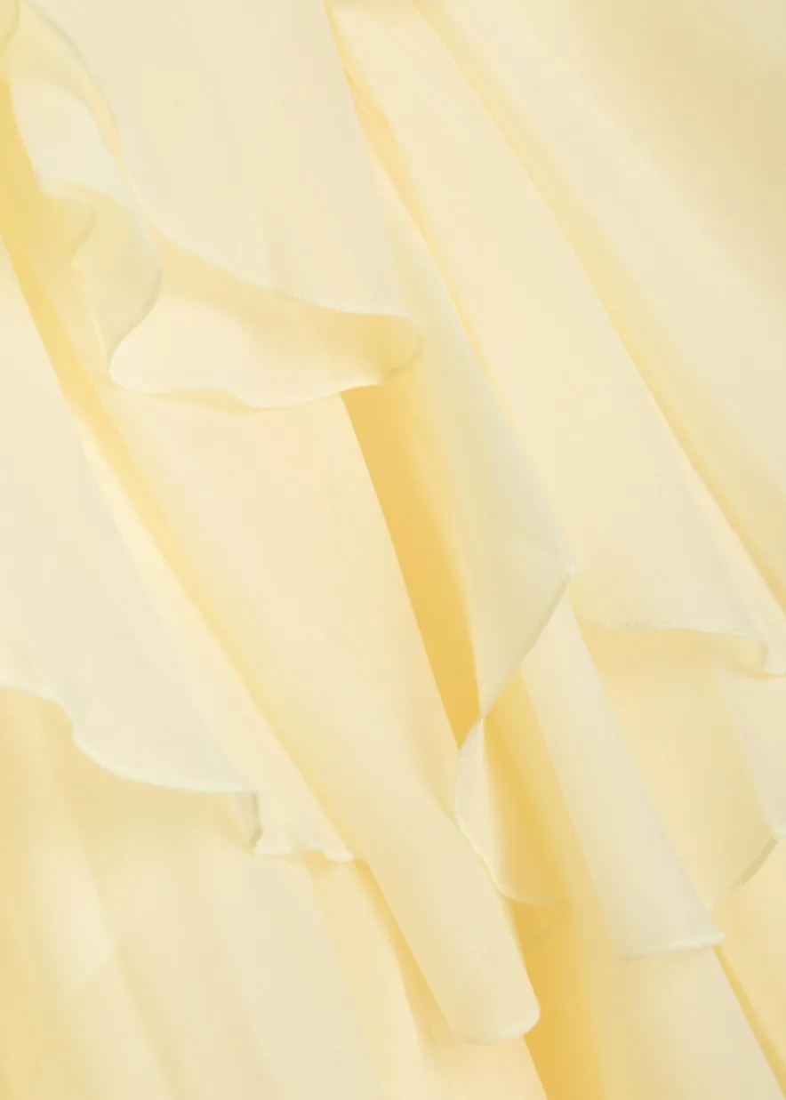 Pandorea ruffled chiffon maxi dress