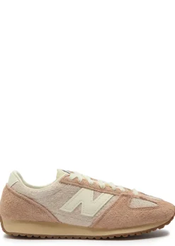471 panelled brushed suede sneakers