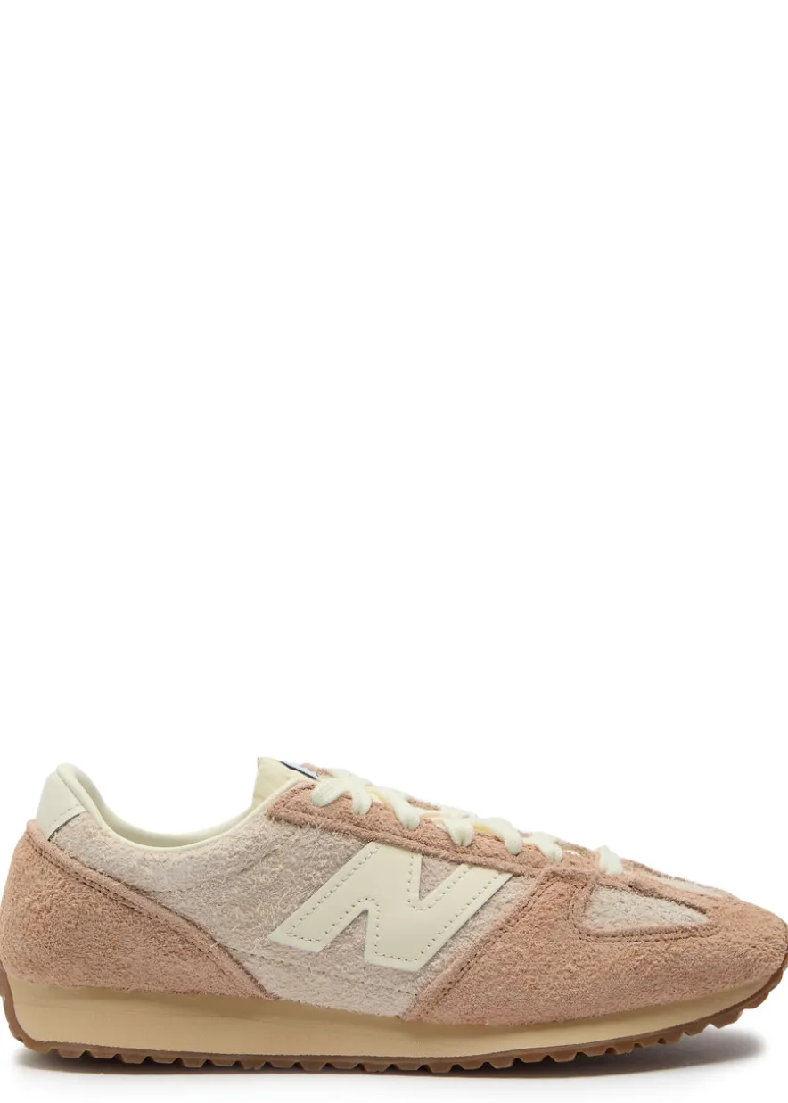 471 panelled brushed suede sneakers