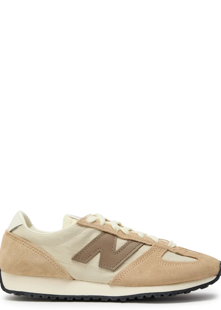 471 panelled brushed suede sneakers