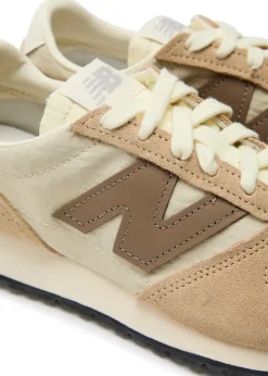 471 panelled brushed suede sneakers
