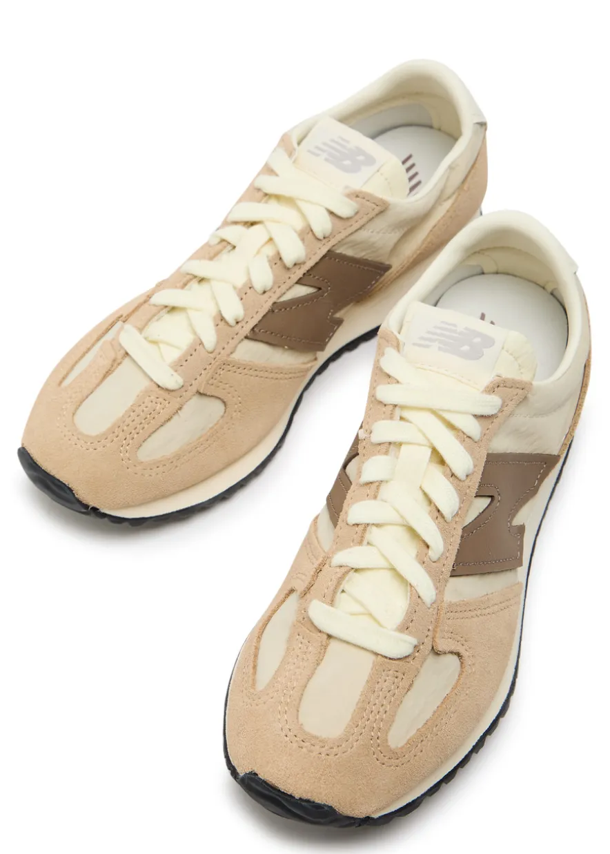 471 panelled brushed suede sneakers
