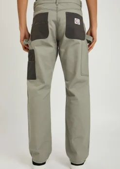 Panelled canvas trousers