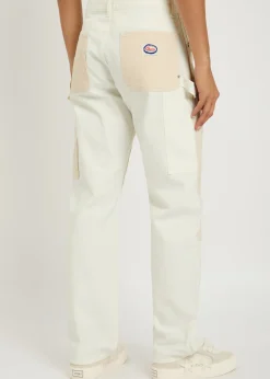 Panelled canvas trousers