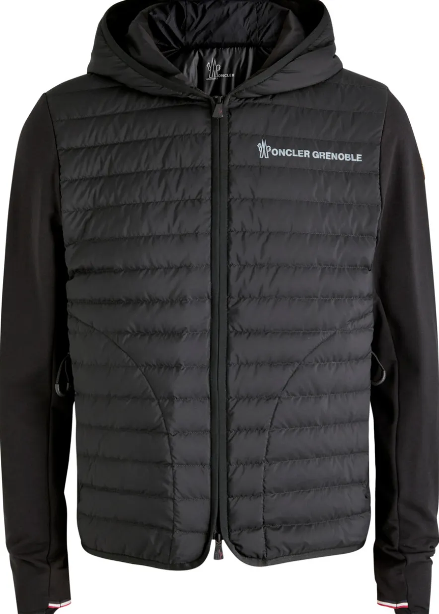 Panelled cotton-blend and shell jacket