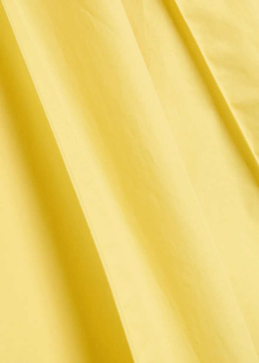 Panelled cotton-poplin maxi dress