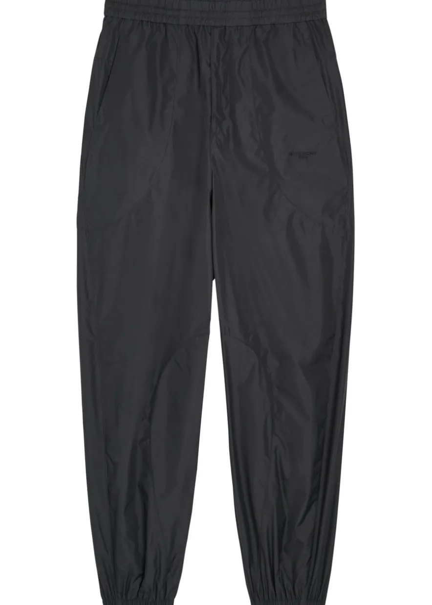 Panelled cotton-shell track pants