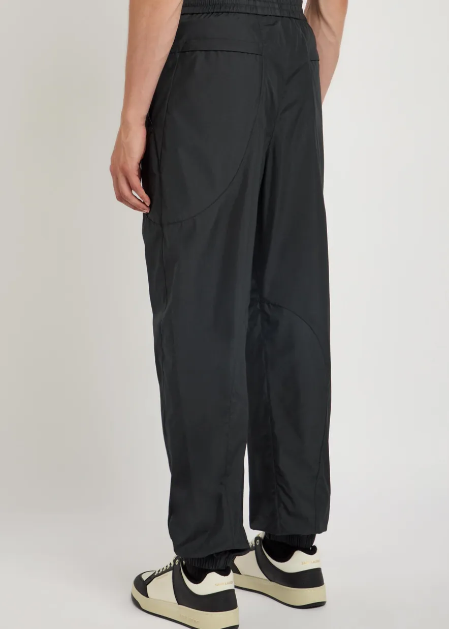 Panelled cotton-shell track pants