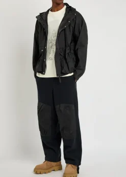 Panelled cotton sweatpants