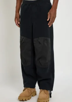 Panelled cotton sweatpants