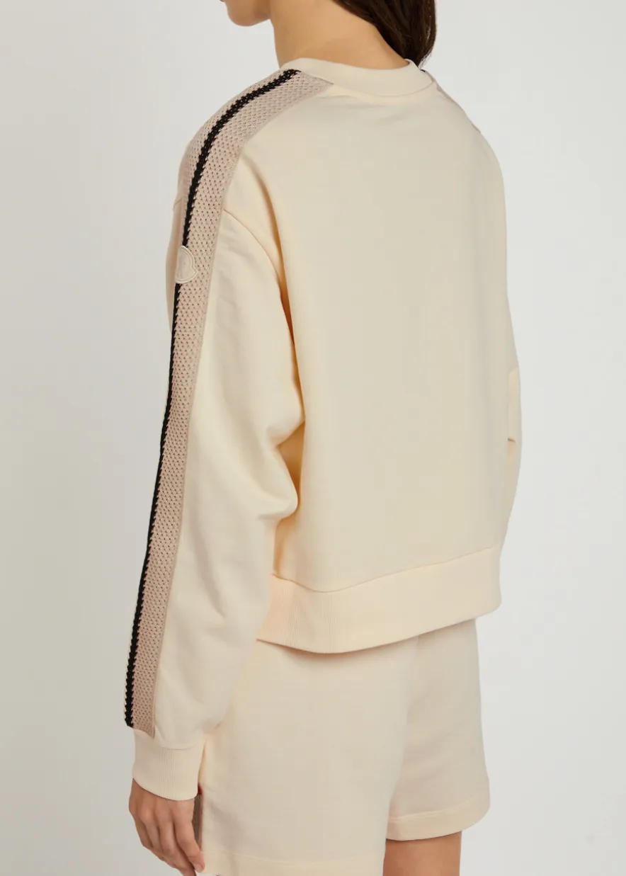 Panelled cotton sweatshirt