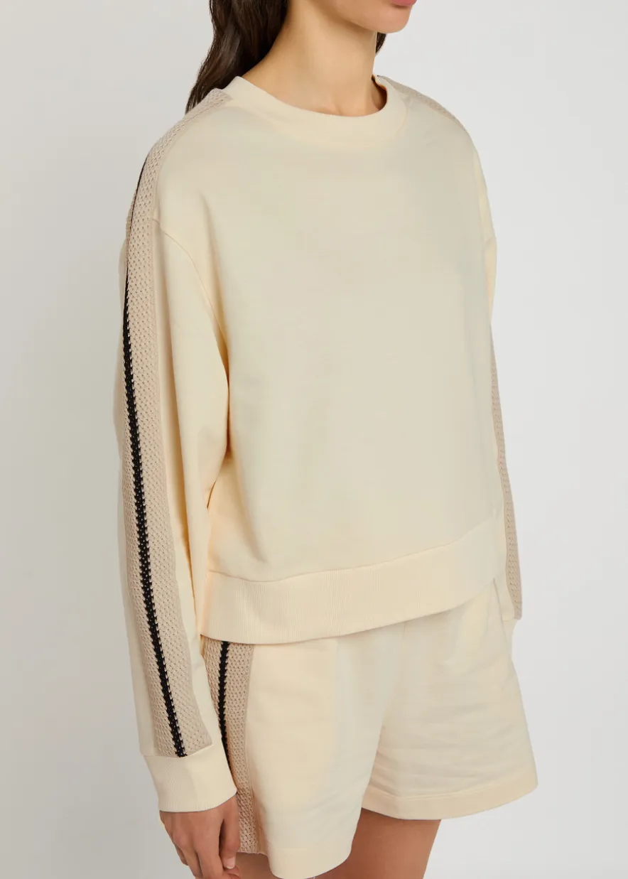 Panelled cotton sweatshirt