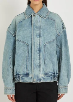 Panelled denim jacket