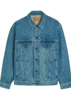Panelled denim jacket