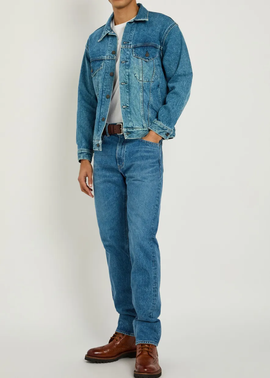 Panelled denim jacket