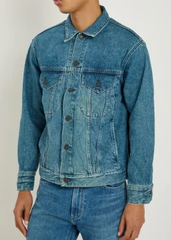 Panelled denim jacket