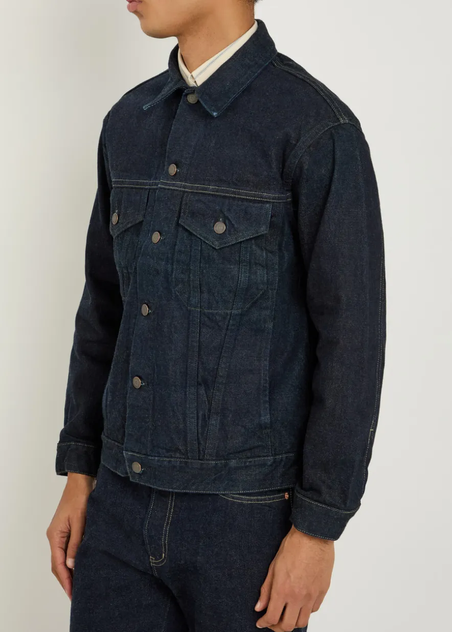Panelled denim jacket