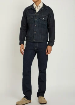 Panelled denim jacket