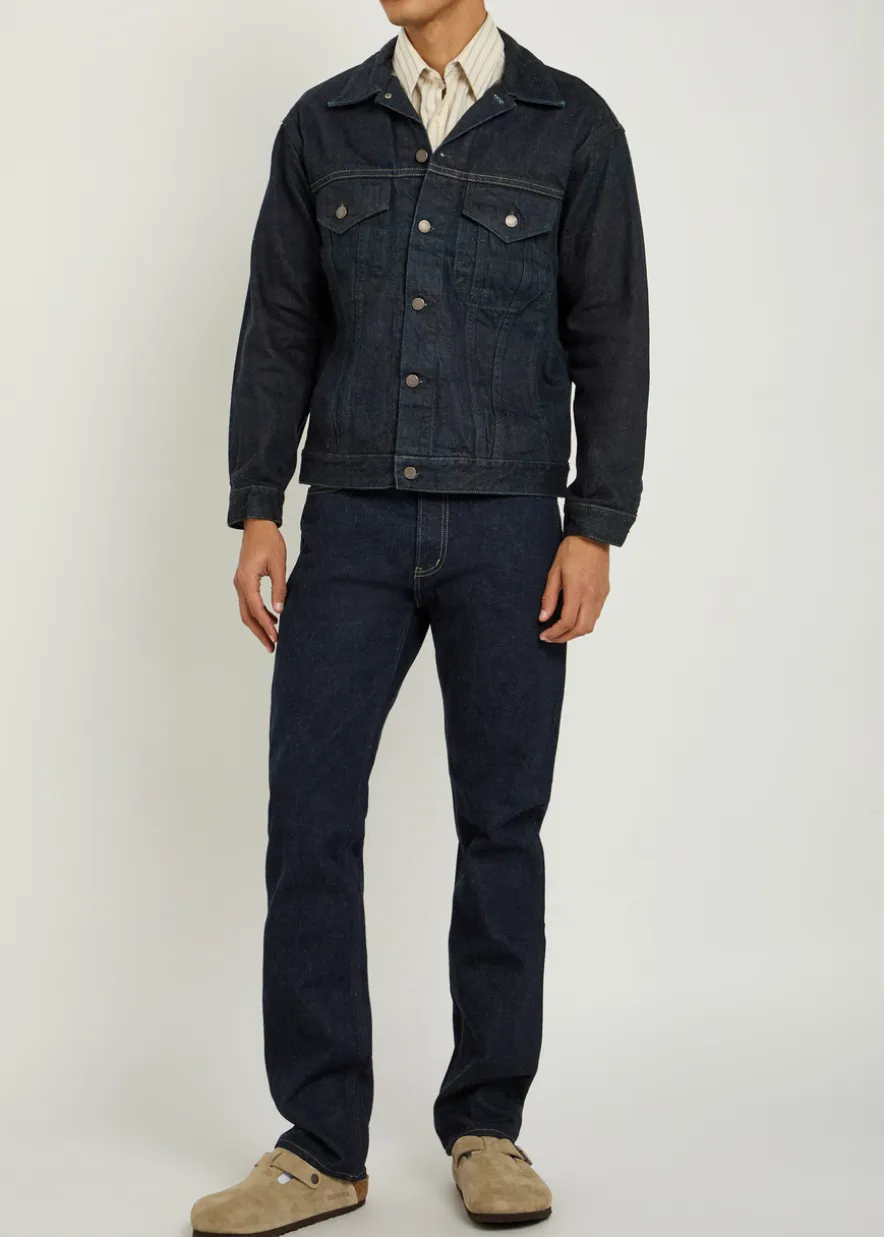 Panelled denim jacket