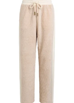 Panelled fleece sweatpants