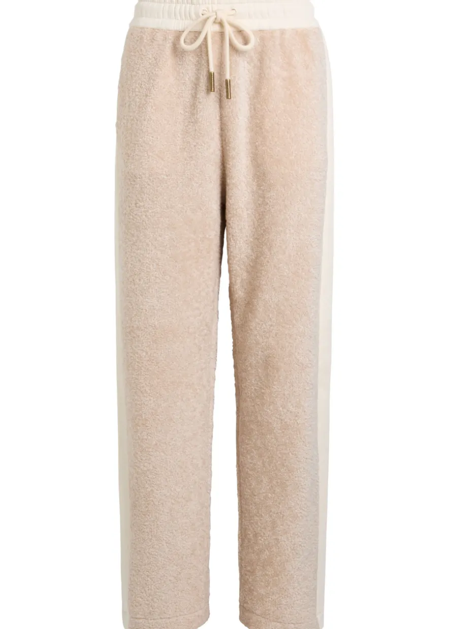 Panelled fleece sweatpants
