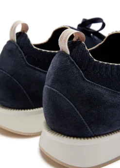 Panelled knit sneakers