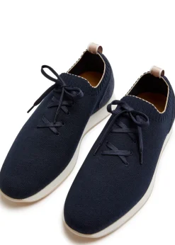 Panelled knit sneakers