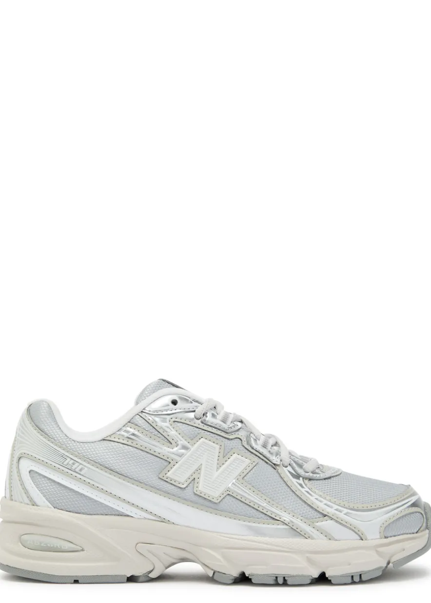 740 panelled metallic mesh sneakers