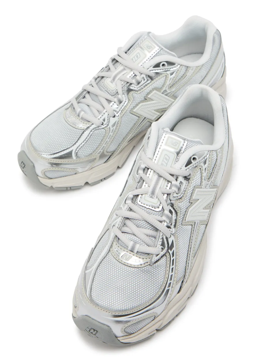 740 panelled metallic mesh sneakers