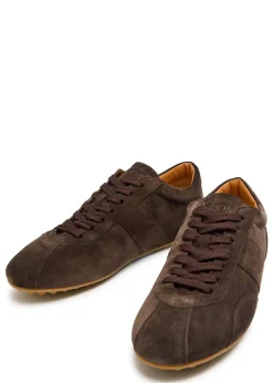Panelled suede sneakers