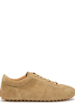 Panelled suede sneakers