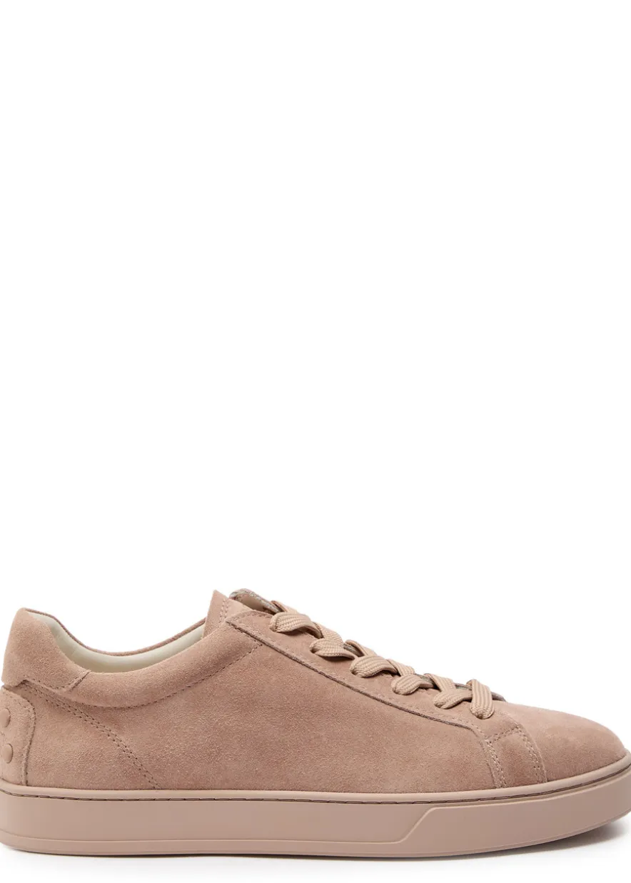 Panelled suede sneakers
