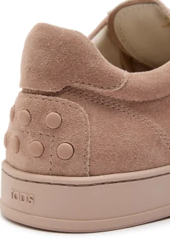 Panelled suede sneakers