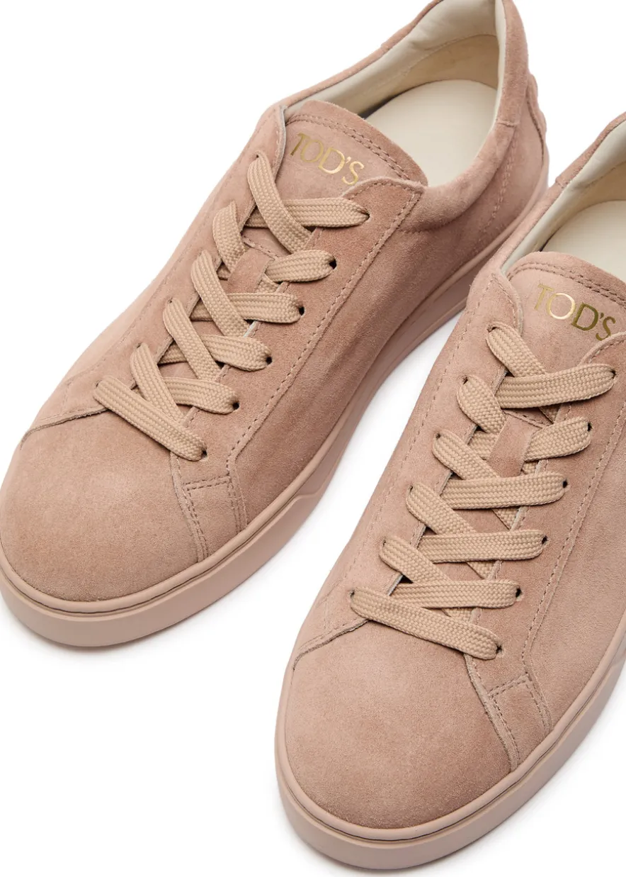 Panelled suede sneakers