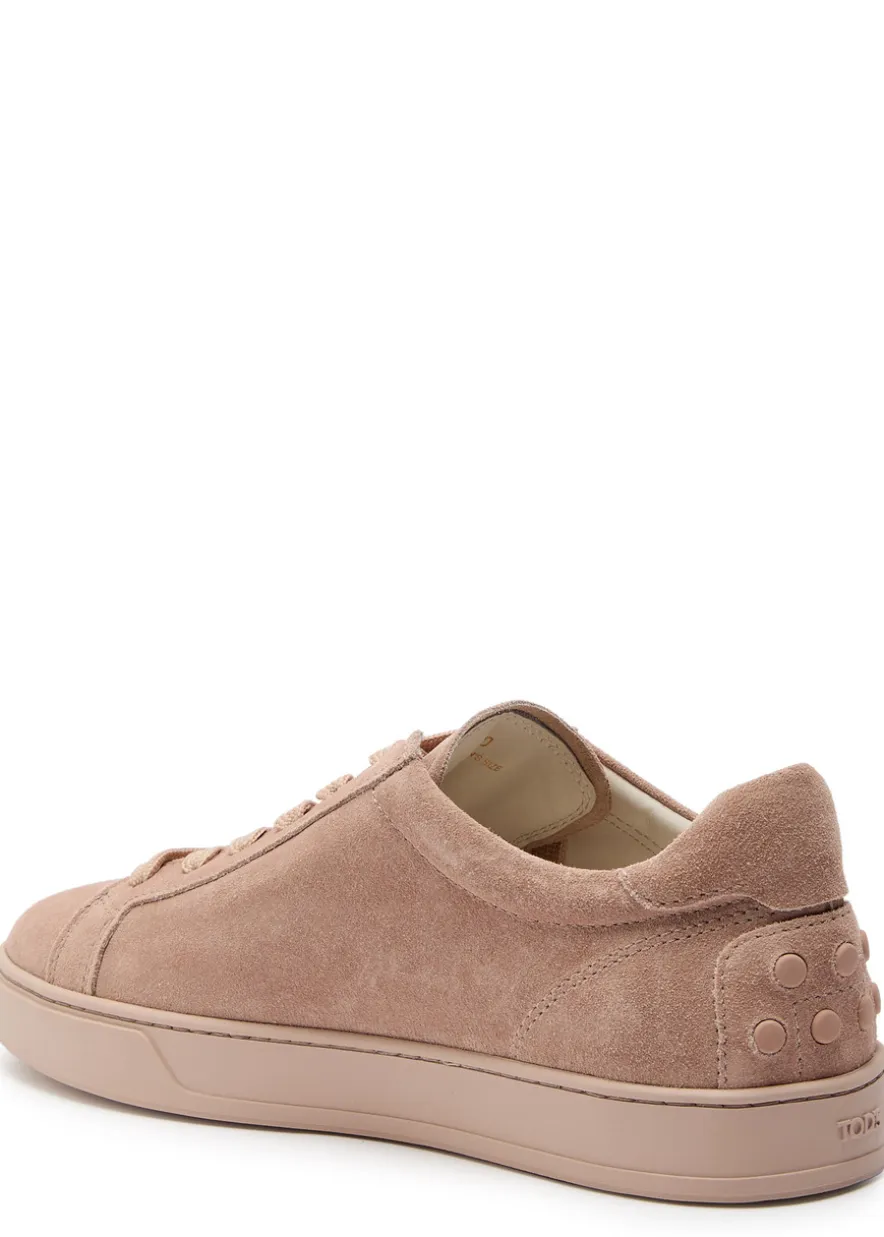 Panelled suede sneakers