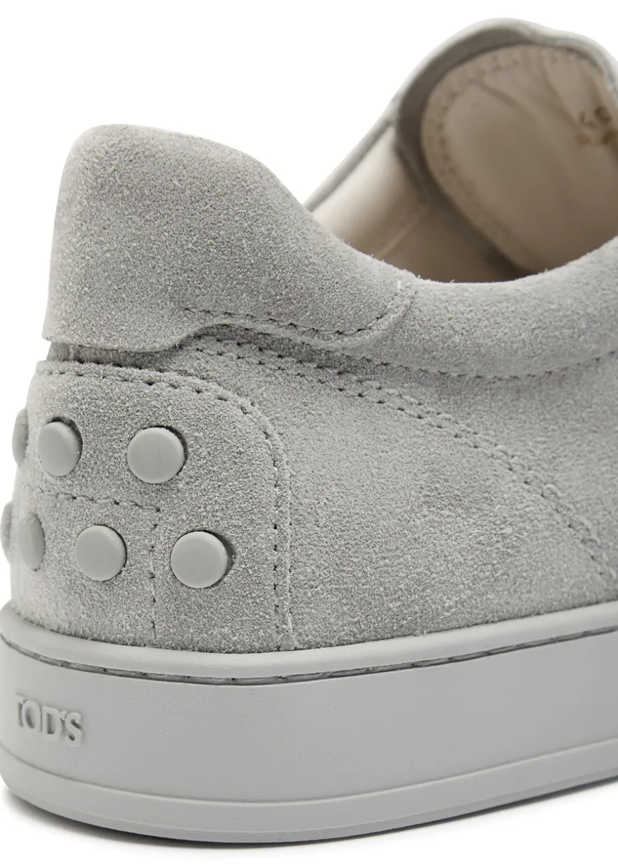 Panelled suede sneakers