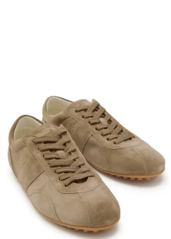 Panelled suede sneakers