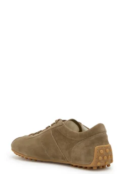 Panelled suede sneakers
