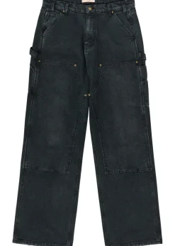 Panelled wide-leg jeans