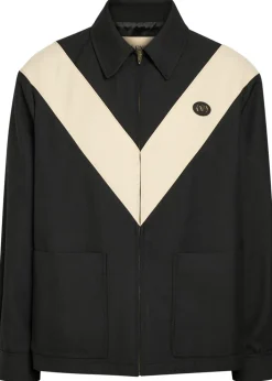Panelled woven jacket