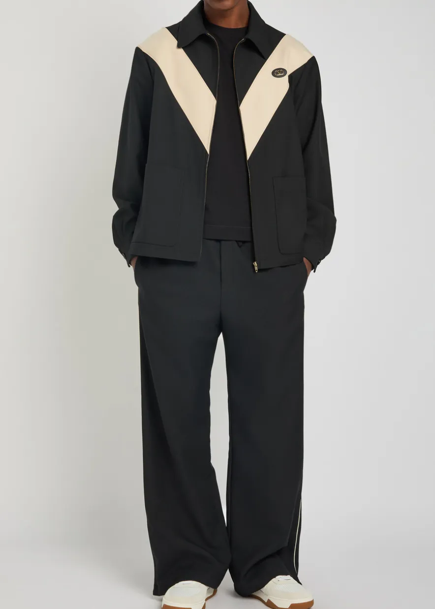 Panelled woven jacket