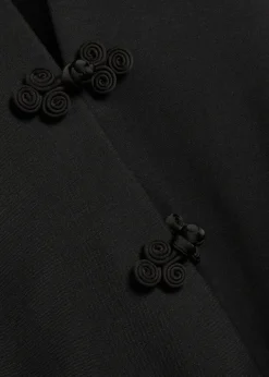 Pankou-closure wool jacket