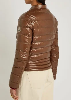 Papillon padded glossed shell jacket