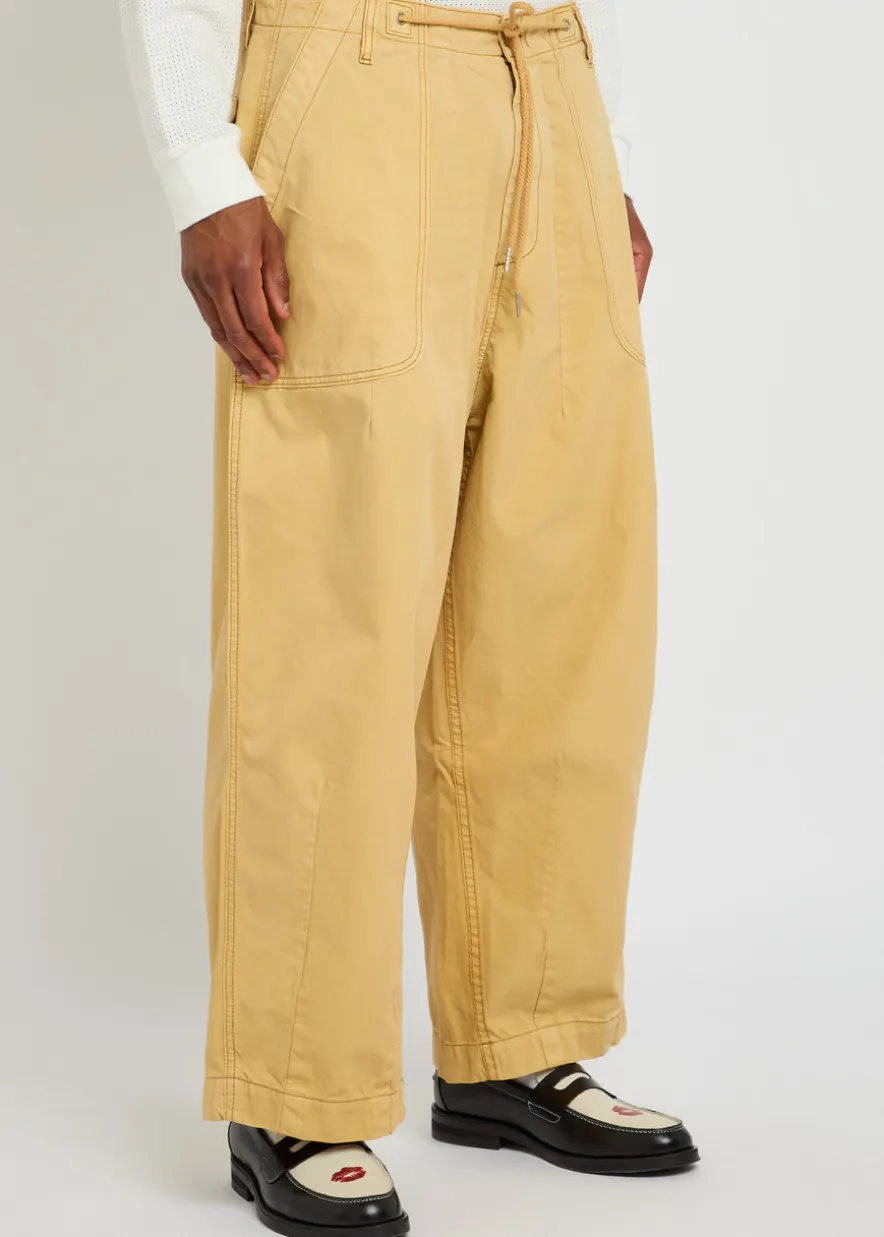 Parachute cotton-twill trousers