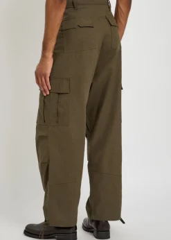 Parachute linen-blend cargo trousers