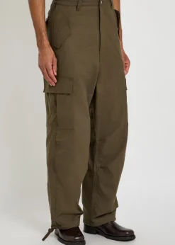 Parachute linen-blend cargo trousers