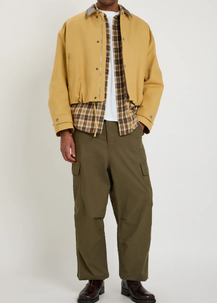 Parachute linen-blend cargo trousers