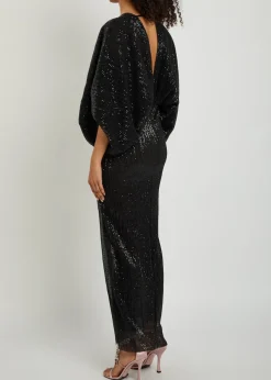 Paradiso sequin-embellished stretch-mesh gown